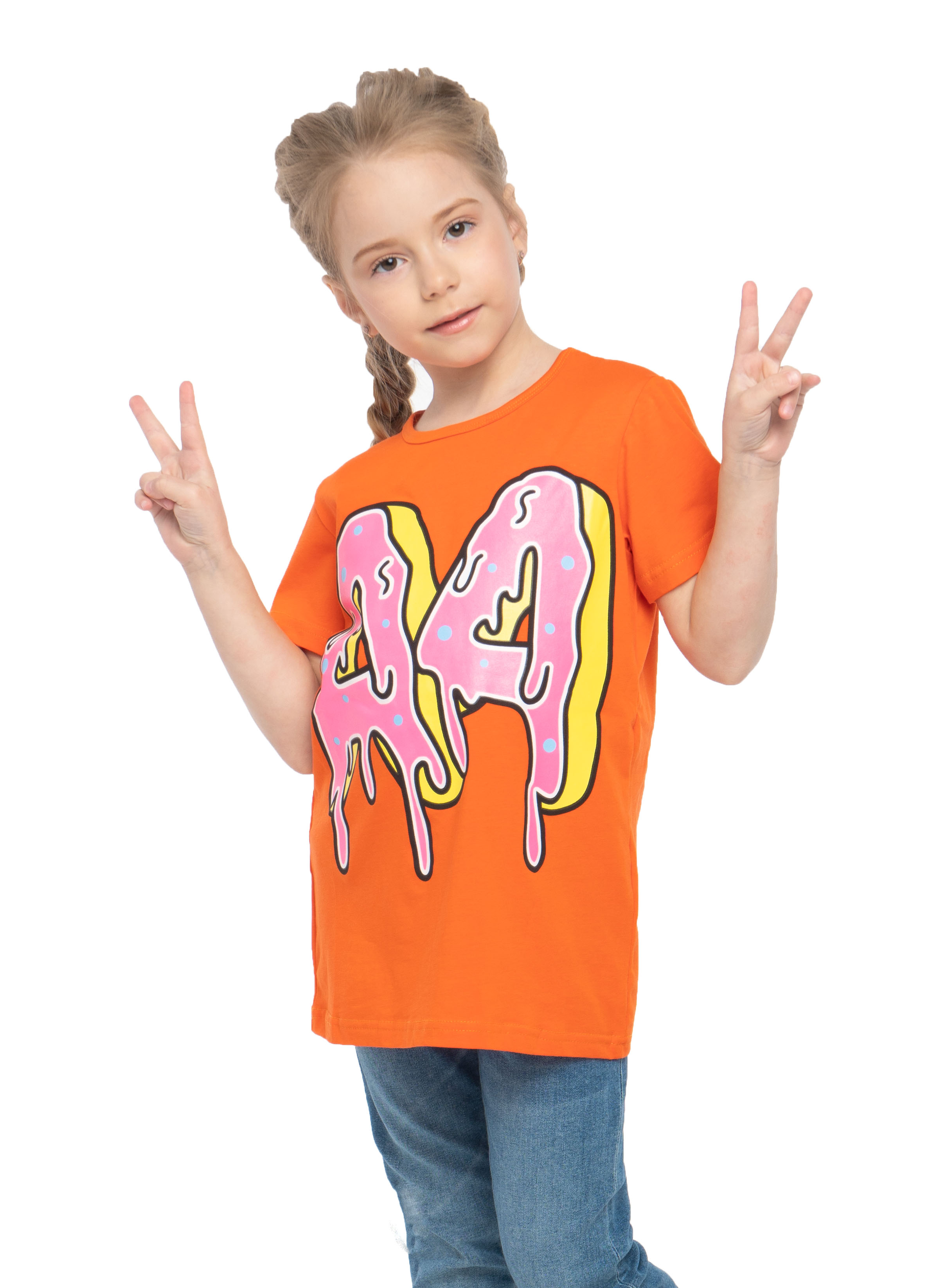 картинка Футболка оранжевая А4 000726 от магазина ОЛМИ