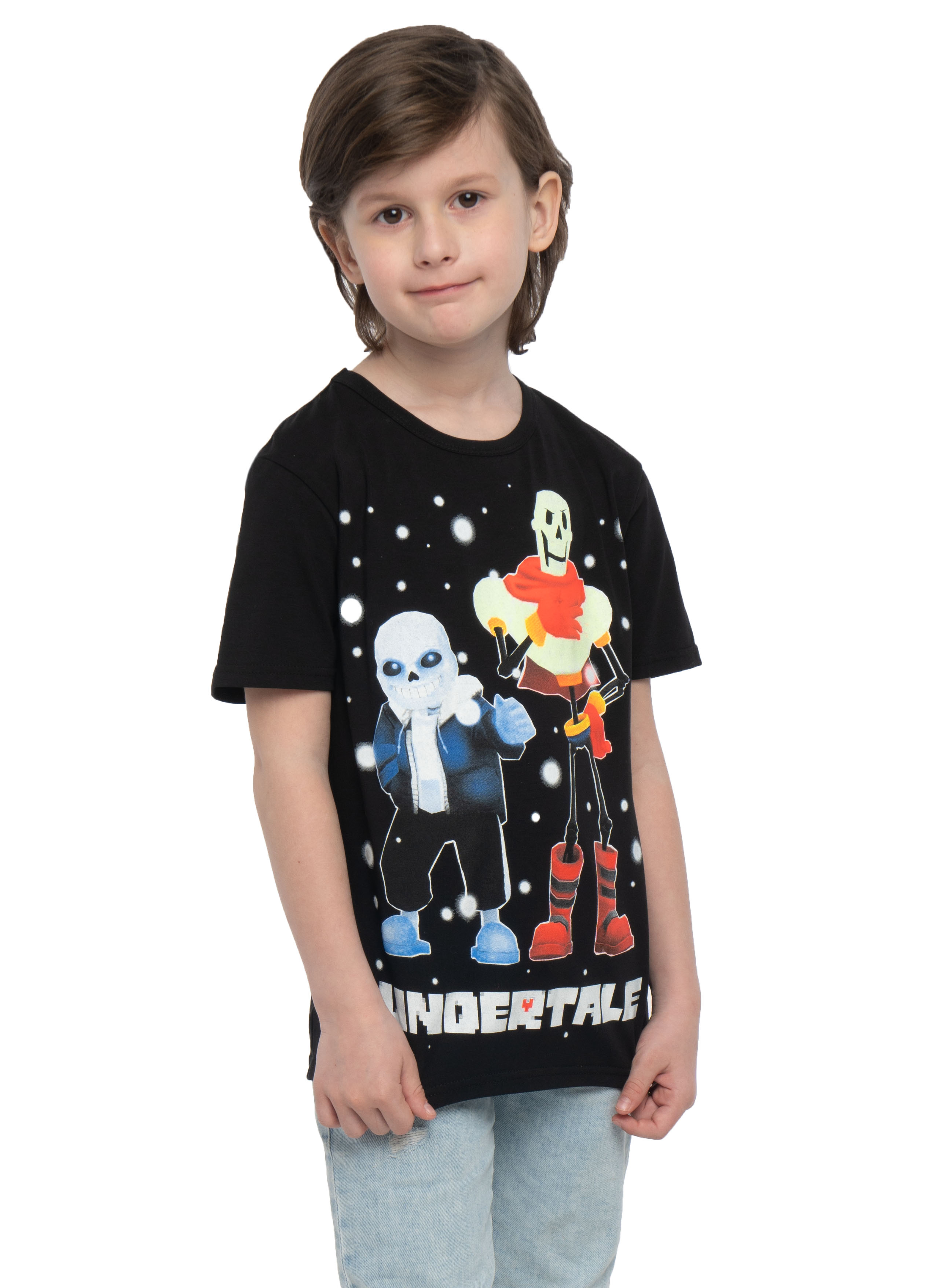 картинка Футболка Скелеты Санс и Папирус 000923 от магазина ОЛМИ