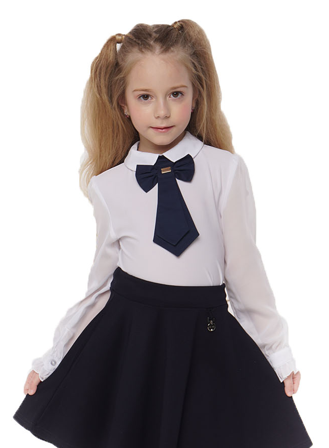 картинка Блуза Grazina Сати (галстук) белая Бл.Б-0177 от магазина ОЛМИ