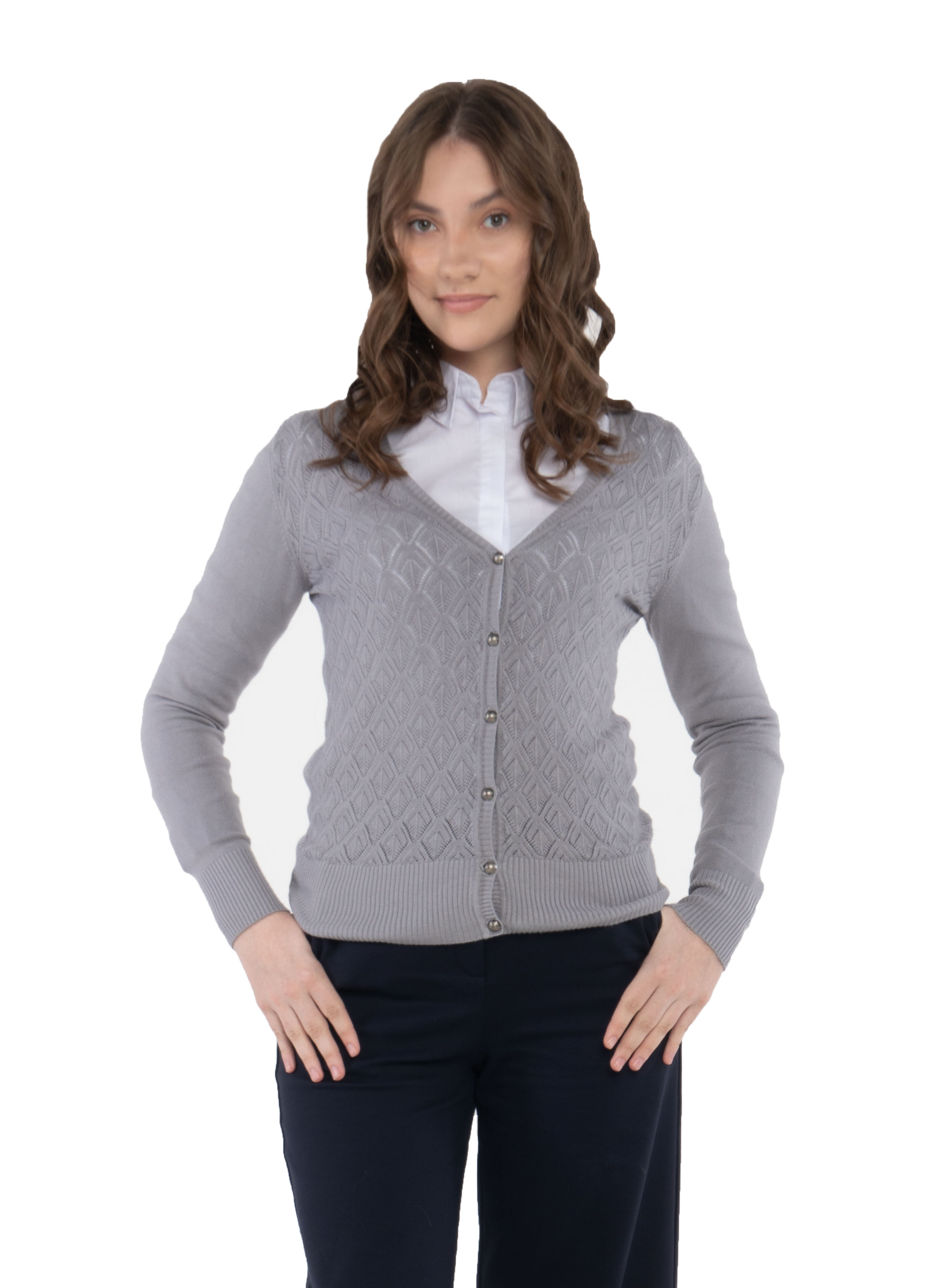 картинка Кардиган серый 000234 от магазина ОЛМИ